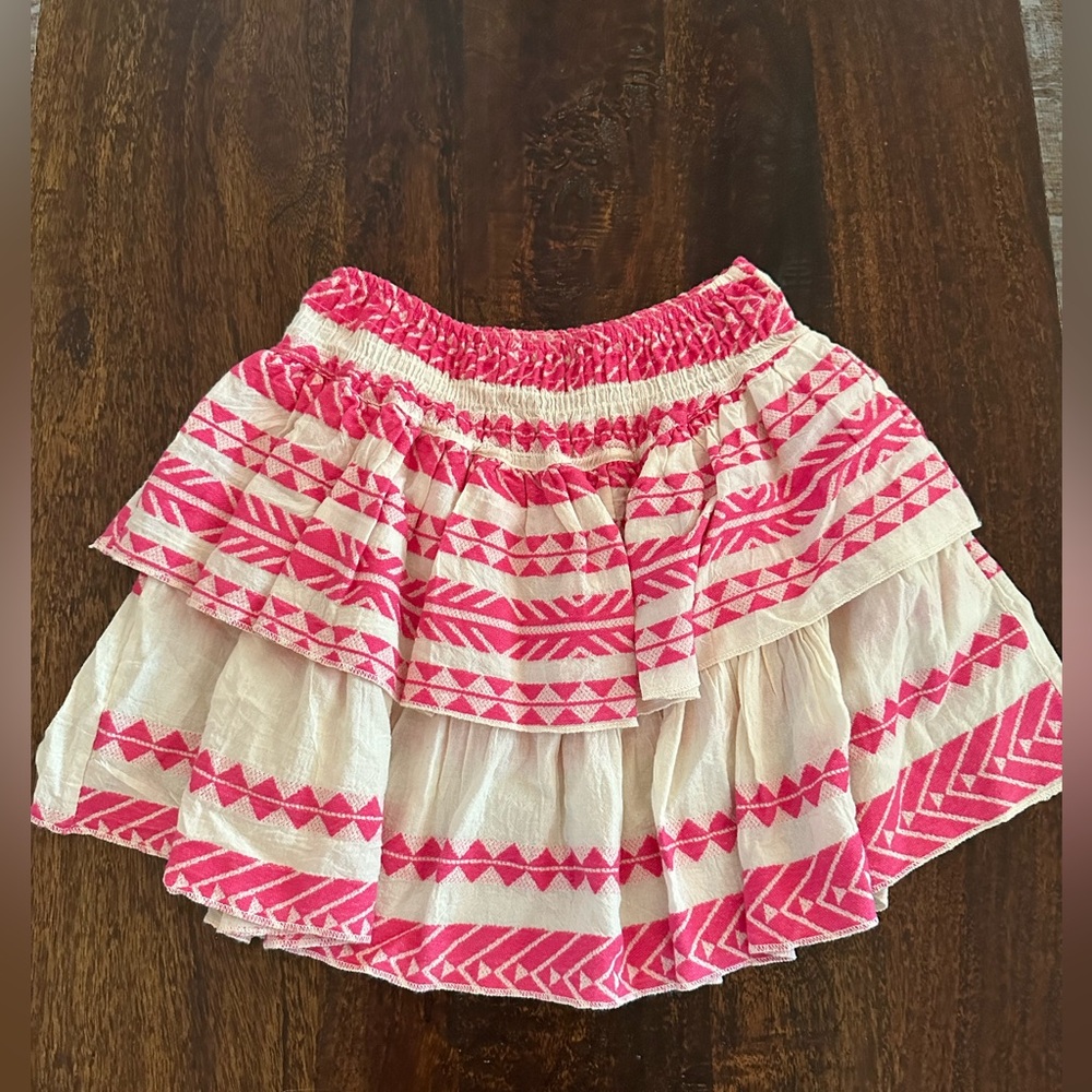 Sofia “Rochelle” Ruffle tiered skirt in Fuchsia